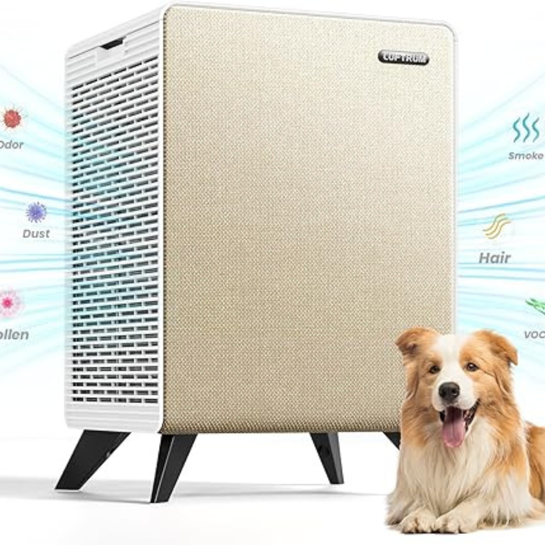 Dual 3-Stage Filter Air Purifiers for Home Large Room Up to 2250 ft