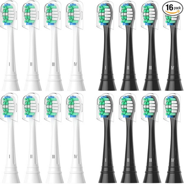 16-Pack Replacement Brush Head for Philips Sonicare Electric Toothbrush