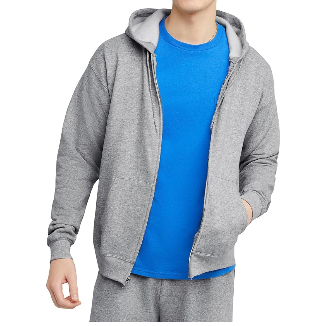 Hanes Men's Full-Zip Eco-Smart Sweatshirt