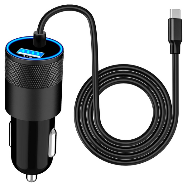 Apple MFi Certified 4.8A USB iPhone 16 Fast Car Charger W/ 6ft Type-C Cable