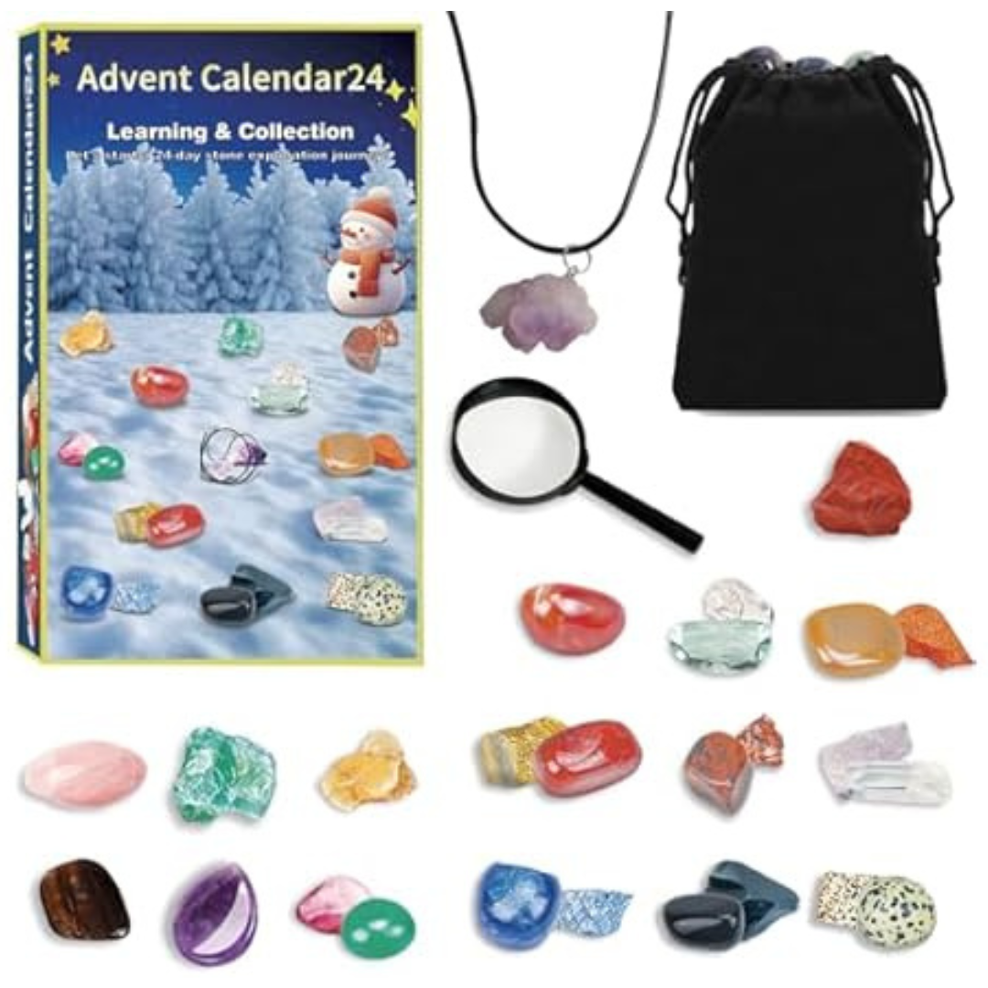 Gemstone Advent Calendar With 24 Gemstones