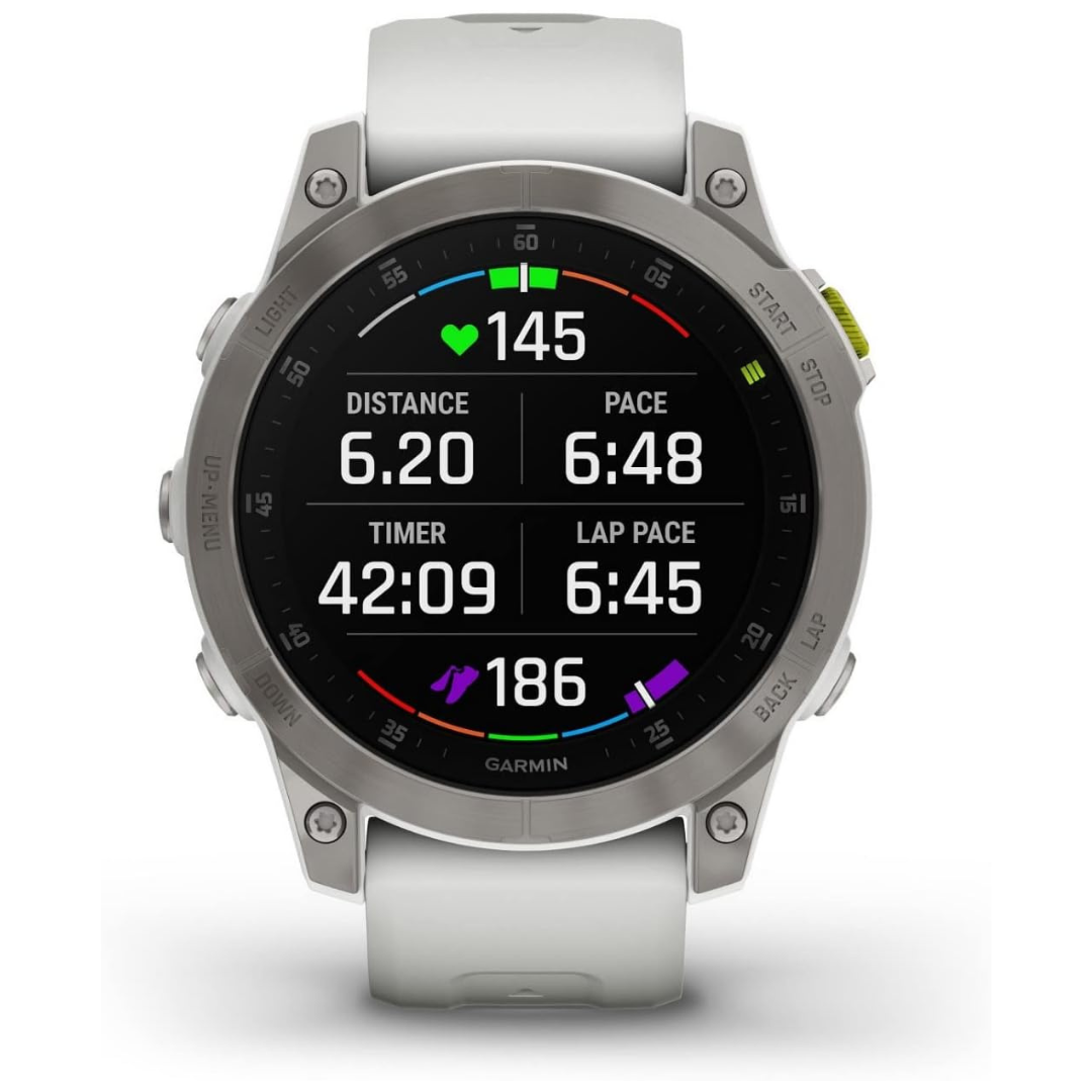 Garmin Epix Gen 2 Sapphire Edition 47mm GPS Smartwatch (White Titanium)