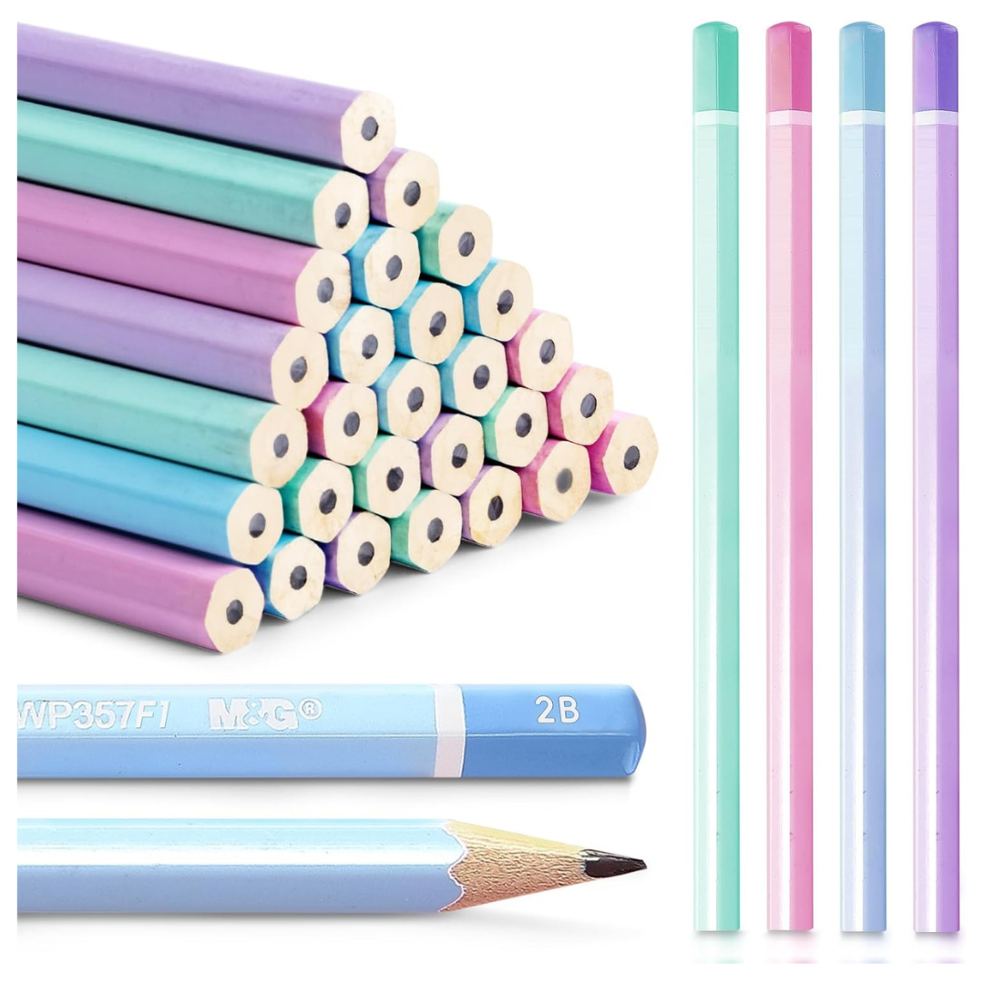 30 Pcs Hexagon Colored Pencils f (Various)