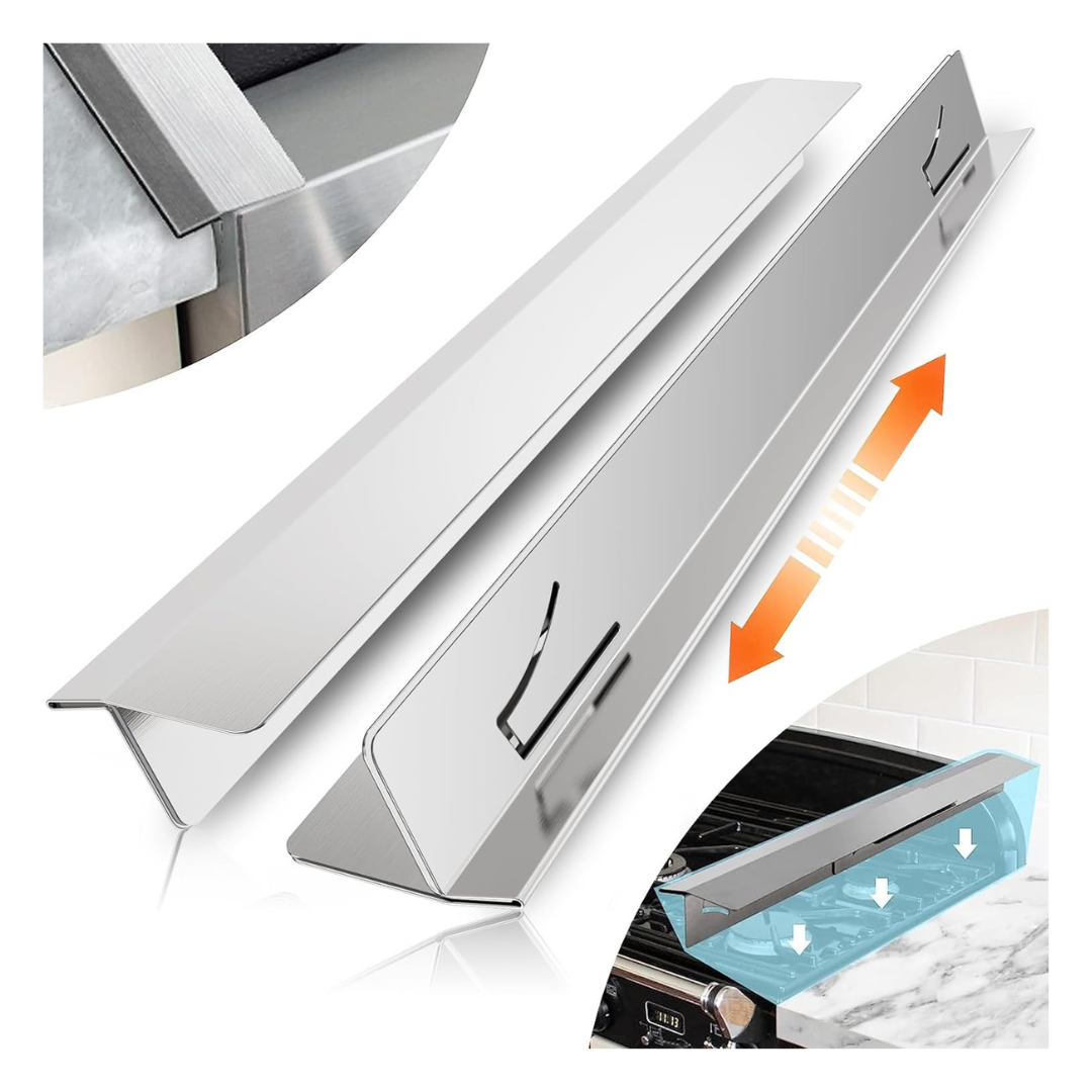 2-Pack Stainless Steel Stove Counter Gap Covers