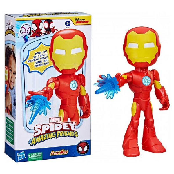 Hasbro 9" Spidey And His Amazing Friends Iron Man Action Figure