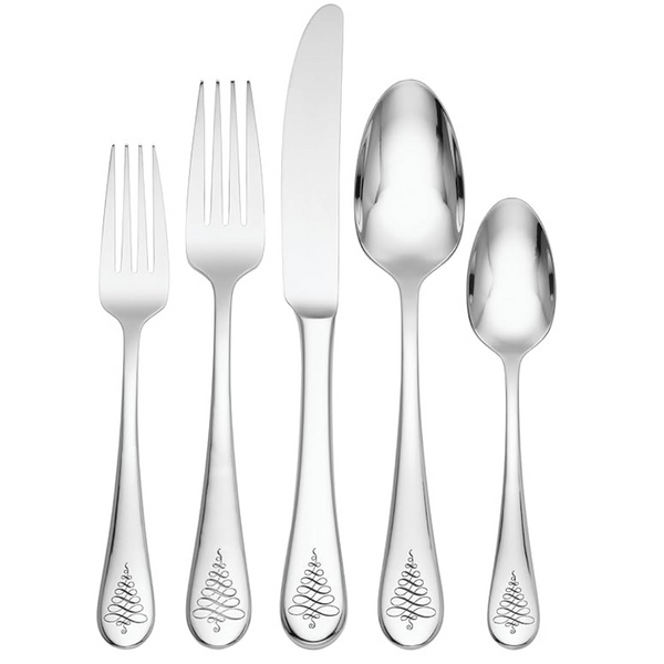 65-Piece Lenox Noella 18/10 Stainless Steel Flatware Set (894646)