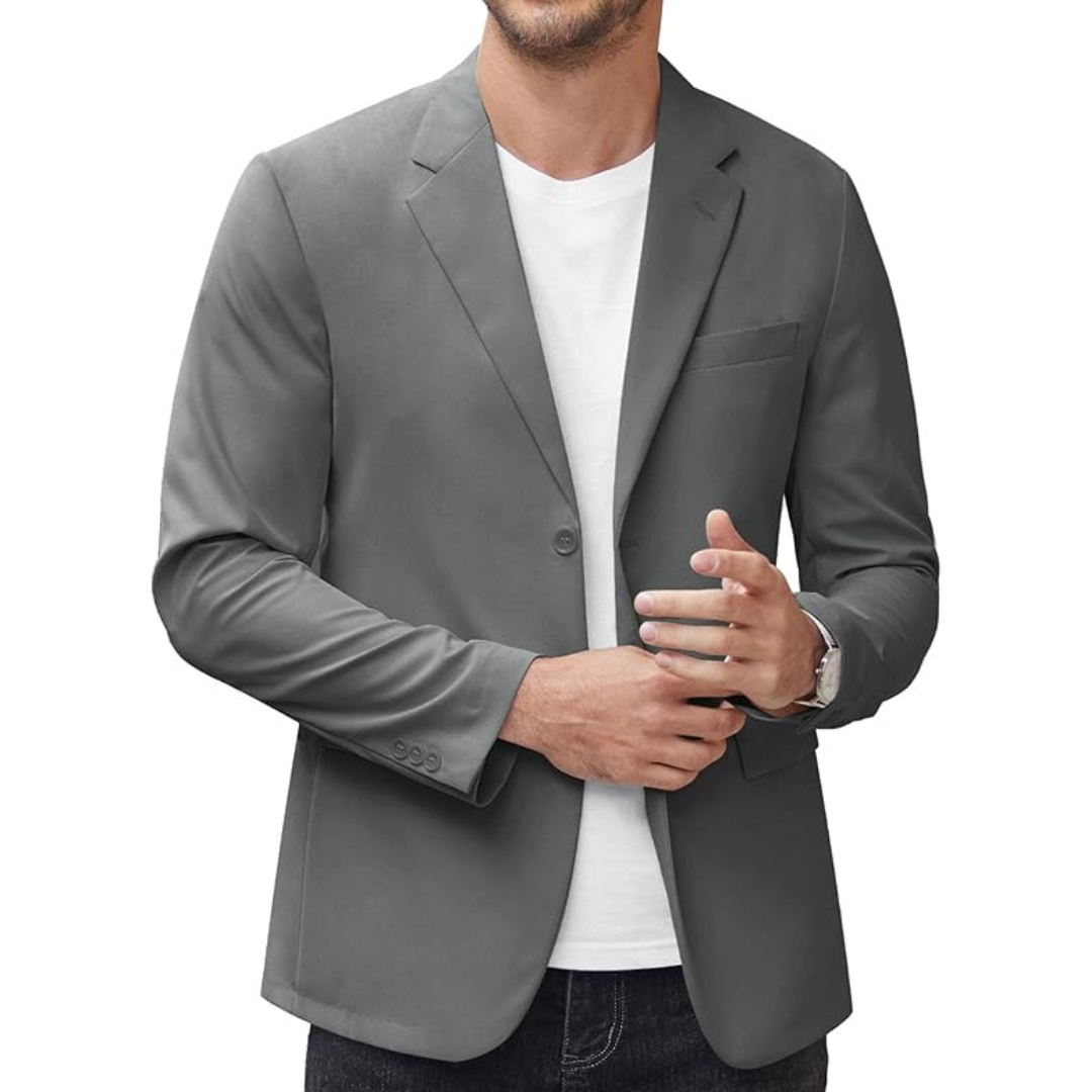 Coofandy Men's Casual Two Button Summer Slim Fit Sports Jacket