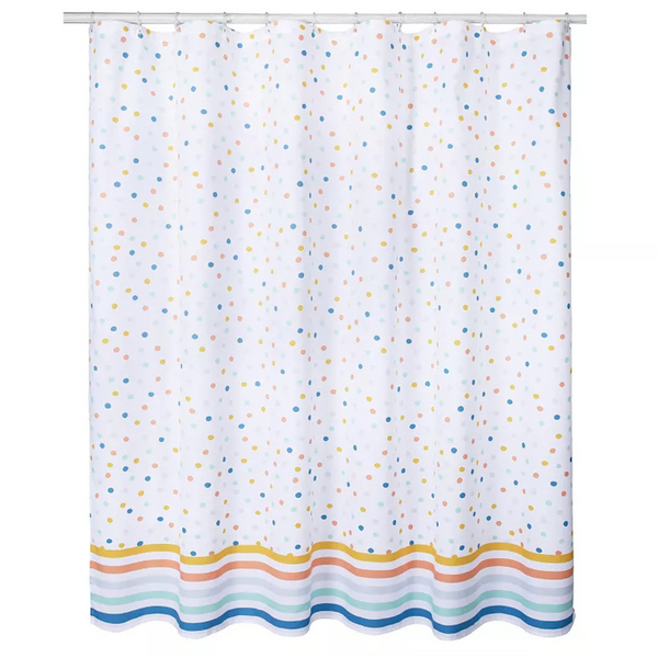 The Big One Kids Rainbow Dot Shower Curtain