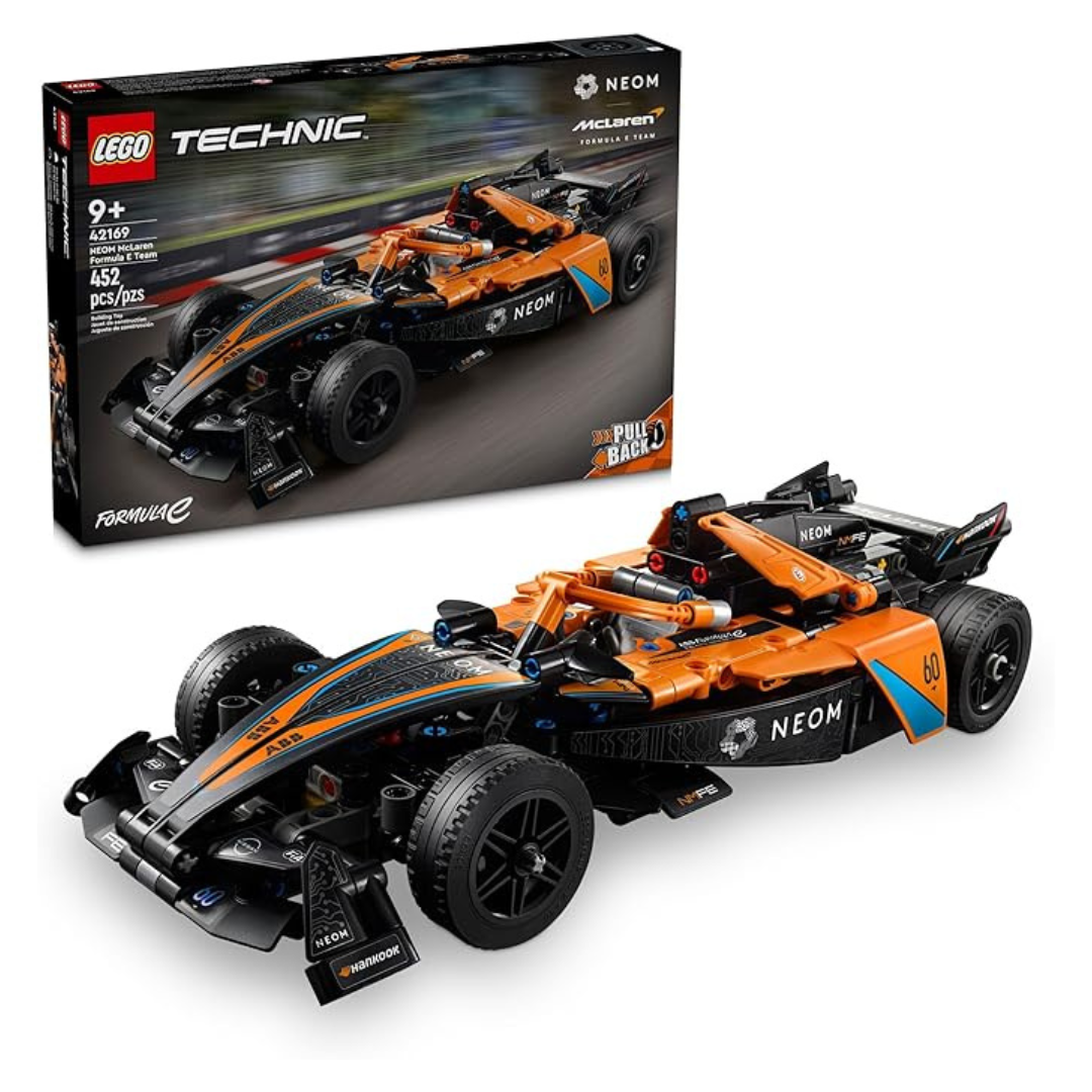 452-Piece Lego Technic NEOM McLaren Formula E Cars Toy Set (42169)