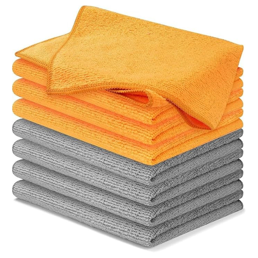 8-Pack Usanooks Ultra Absorbent Microfiber Cleaning Cloth (12" x 11")