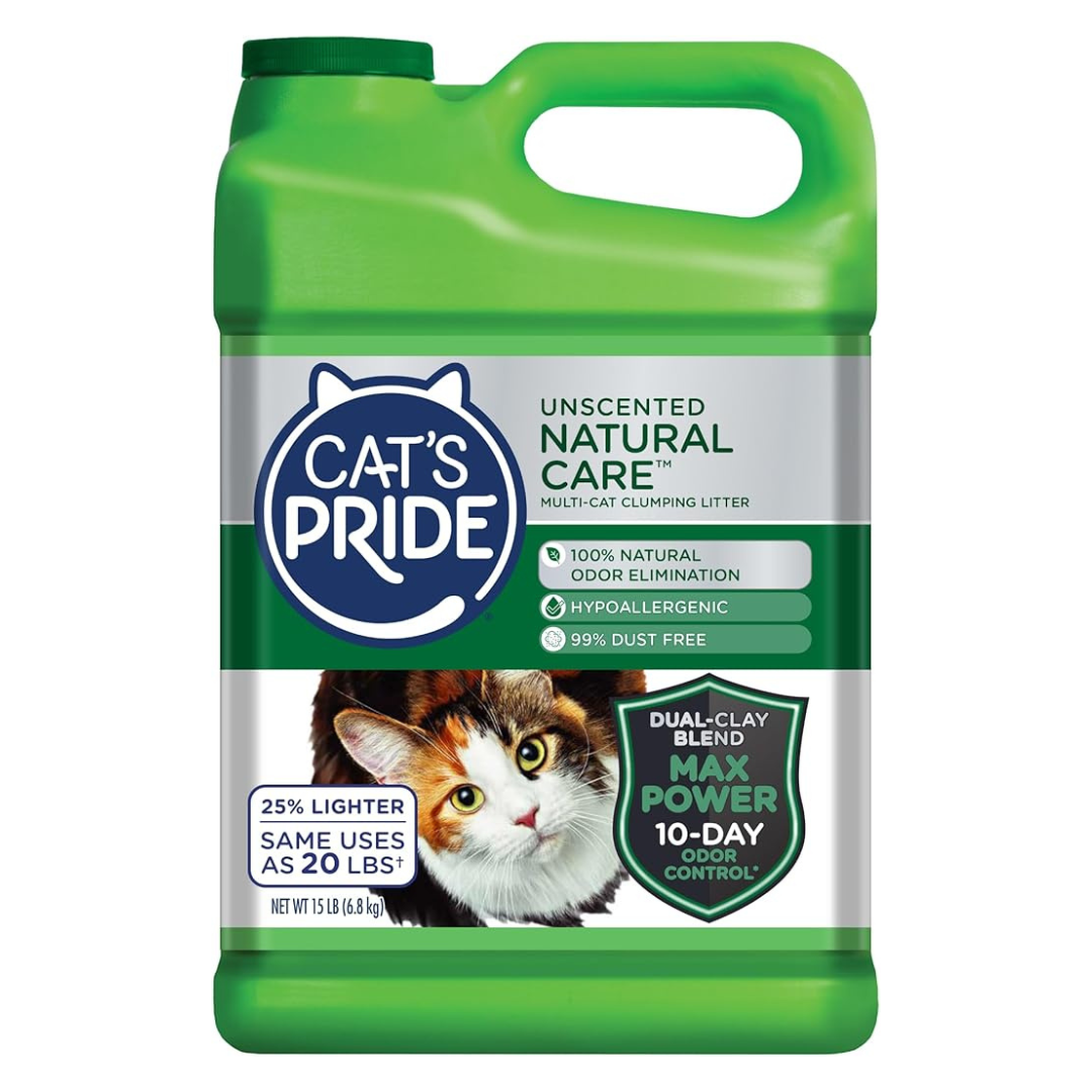 15lb Cat's Pride Natural Care Unscented Multi-Cat Lightweight Litter