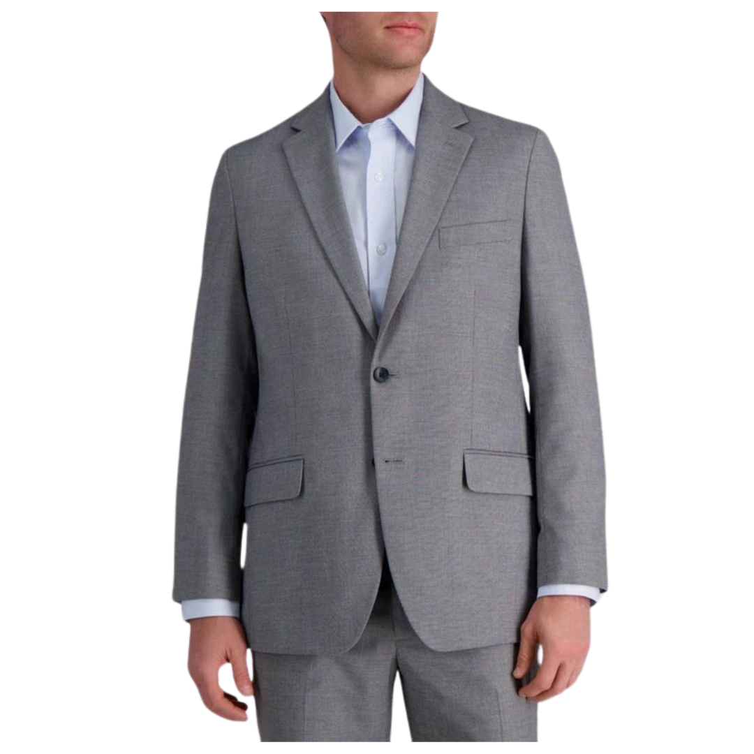 Haggar H26 Men's Button Up Tailored-Fit Blazer Jacket