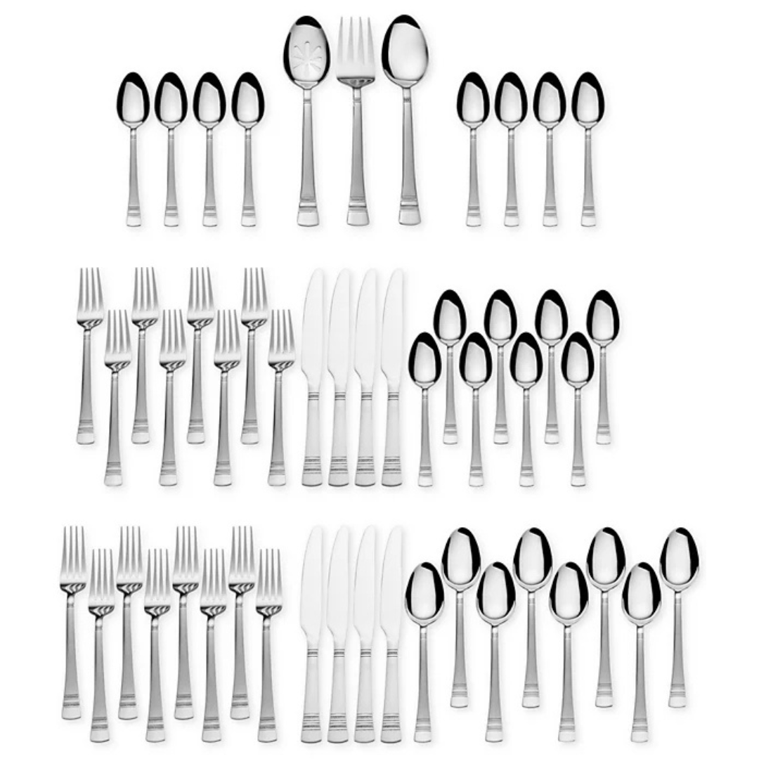 51-Piece Kensington Stainless Steel Flatware Set (Service For 8)