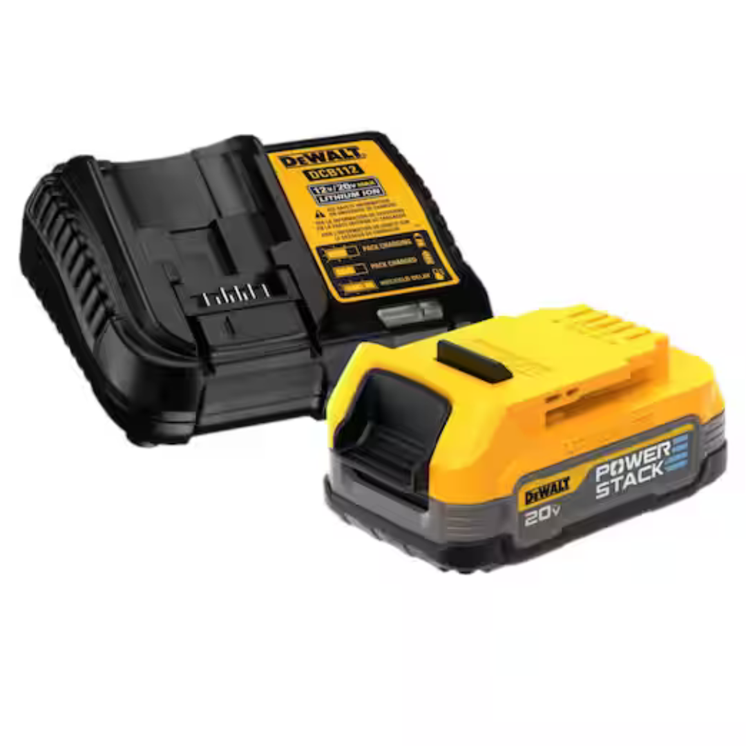 Dewalt DCBP034C 20V POWERSTACK Compact Battery & Charger Starter Kit