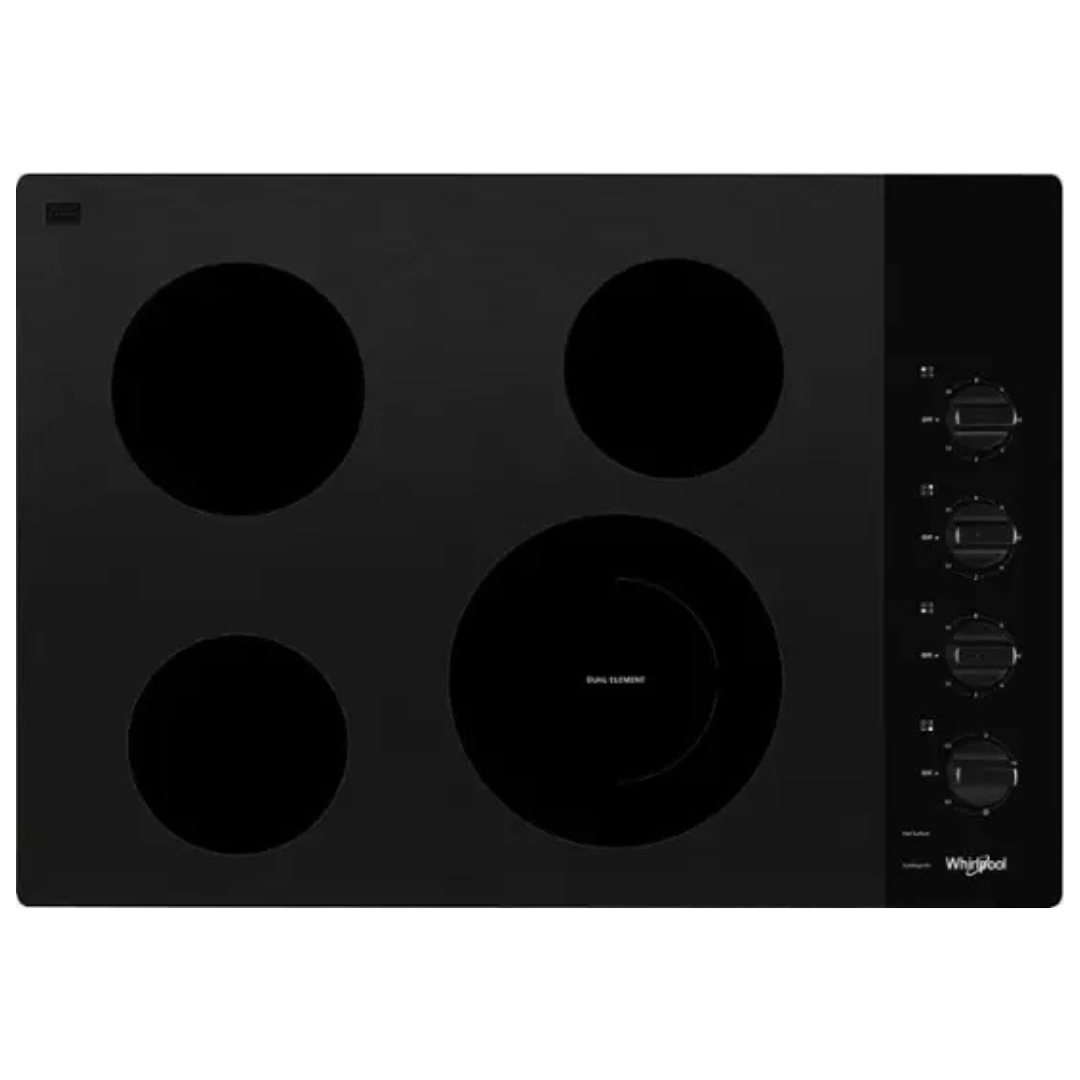 Whirlpool 30" Electric Cooktop (Black)