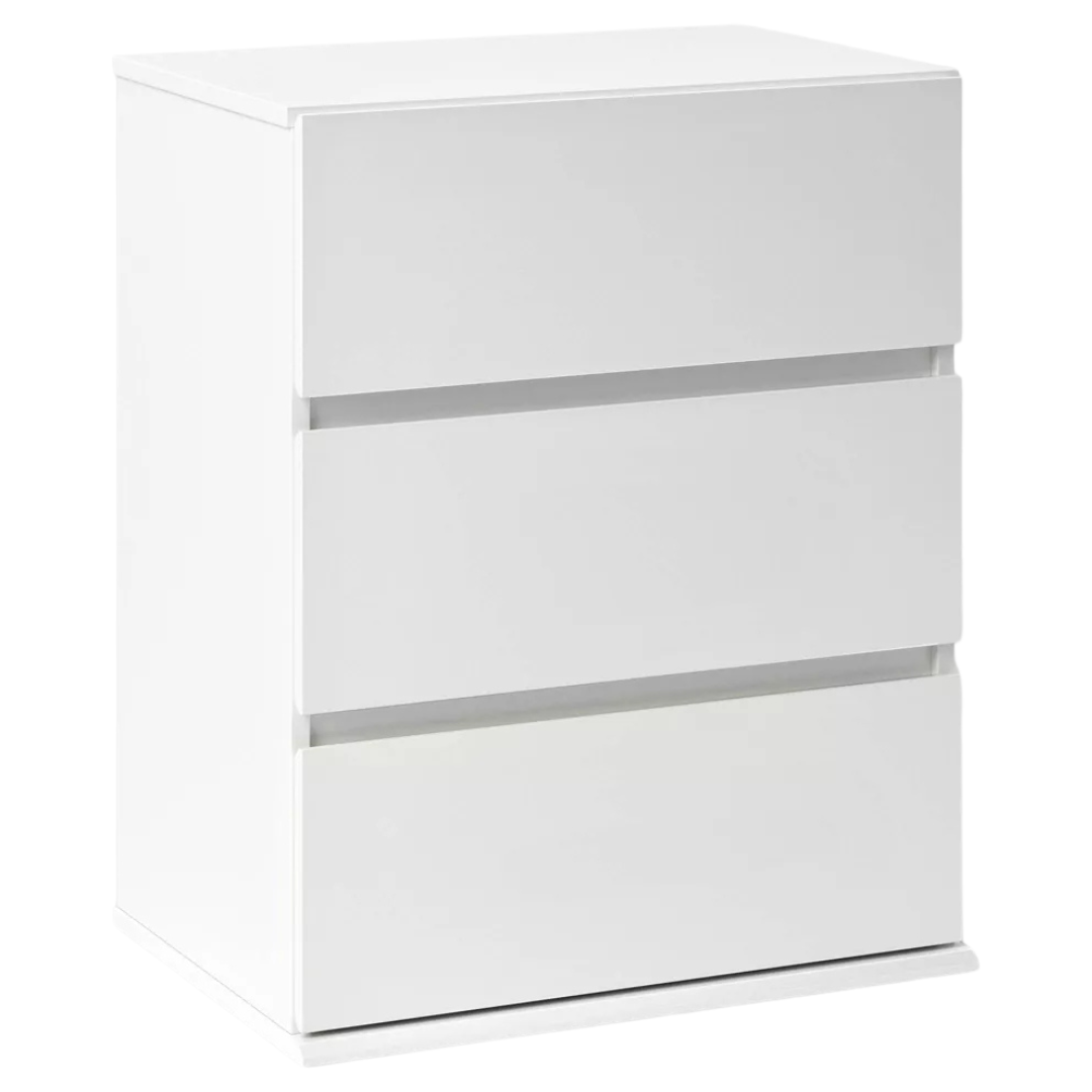 3 Drawer Modular Dresser Chest White