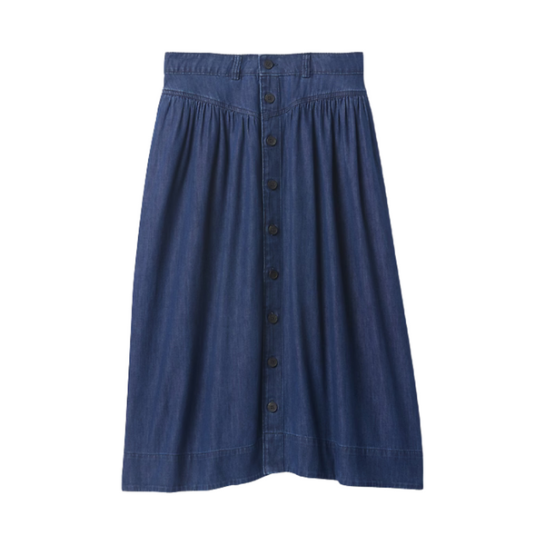 GAP Denim Western Yoke Midi Skirt