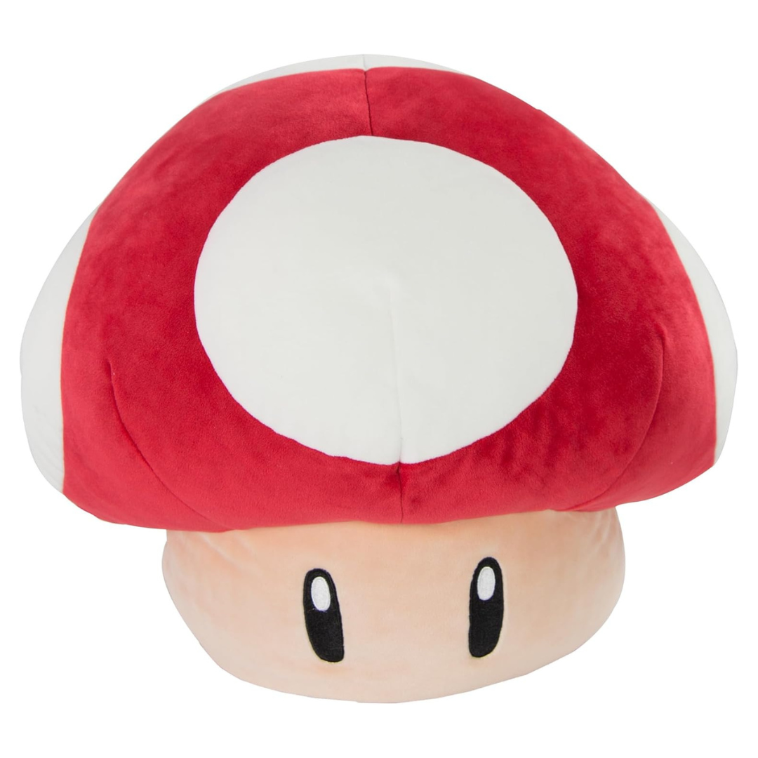 Club 15'' Mocchi-Mocchi Nintendo Super Mario Mushroom Plush (2 Colors)