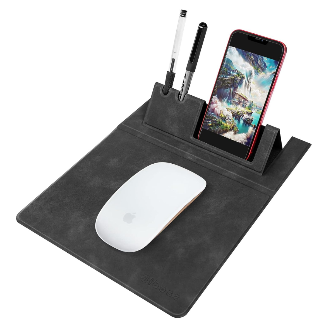 3 In 1 Multifunctional Leather Mouse pad