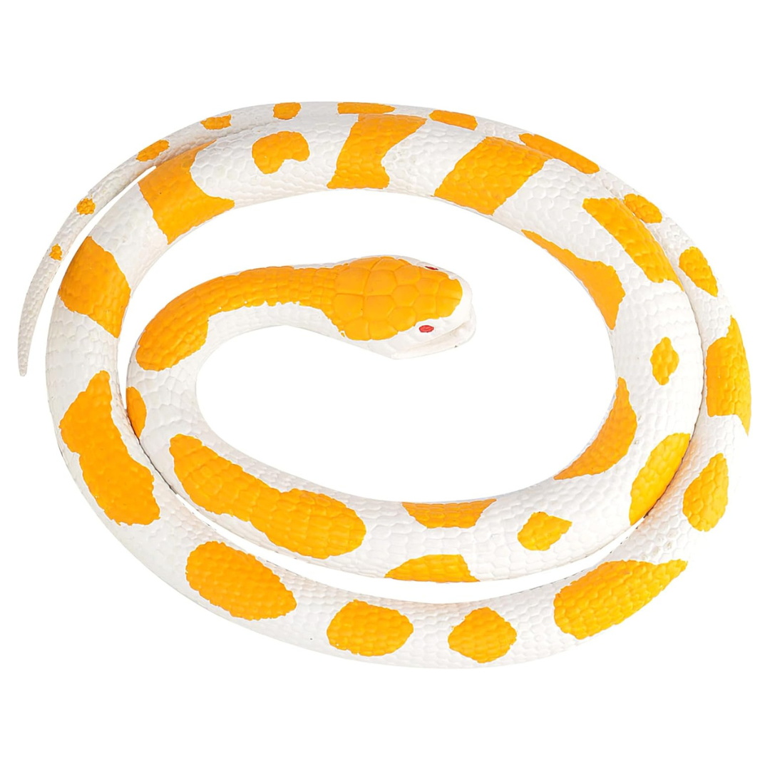 Wild Republic 46" Albino Python Rubber Snake Toy