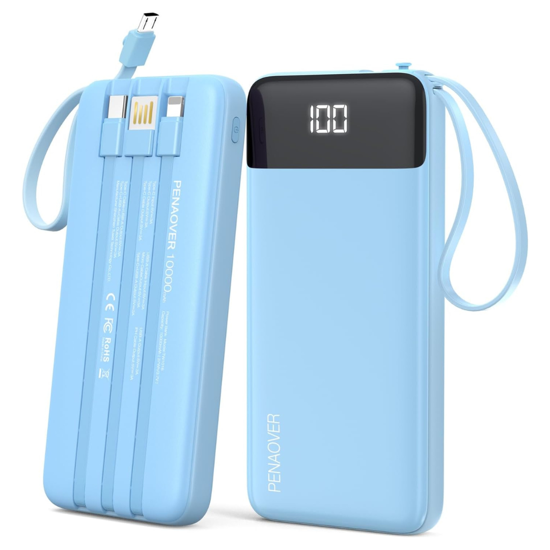 Penaover 10000mAh Portable Charger Power Bank (Various)