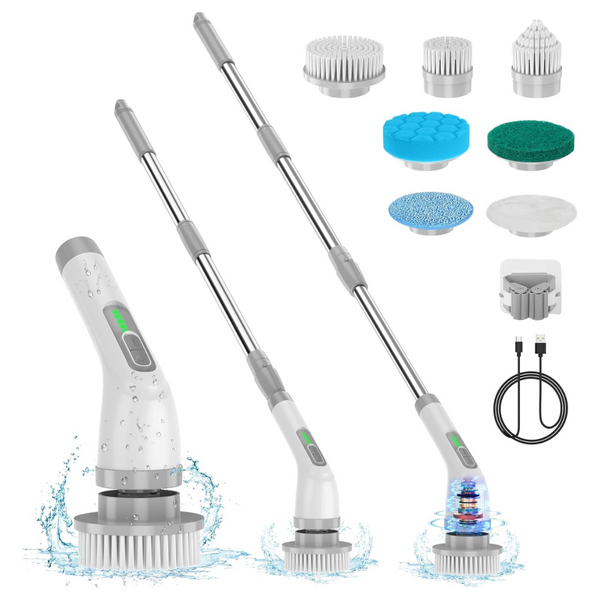 Lightswim Upgrade 7-in-1 Electric Cleaning Brush with Extension Arm