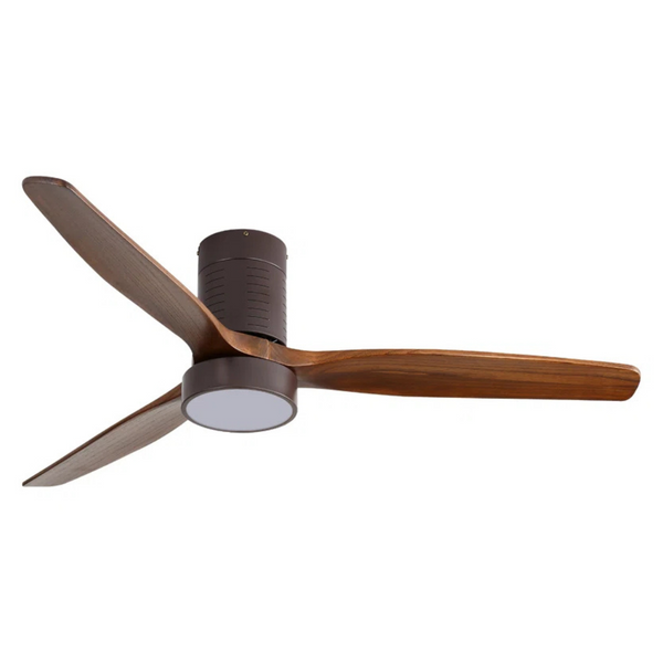 Ivy Bronx Kemp 52'' 3 Blade LED Flush Mount Ceiling Fan W/RC & Light