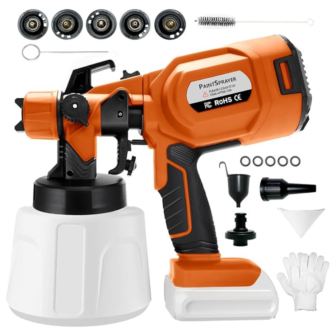 Cordless Handheld Electric Paint Sprayer Gun