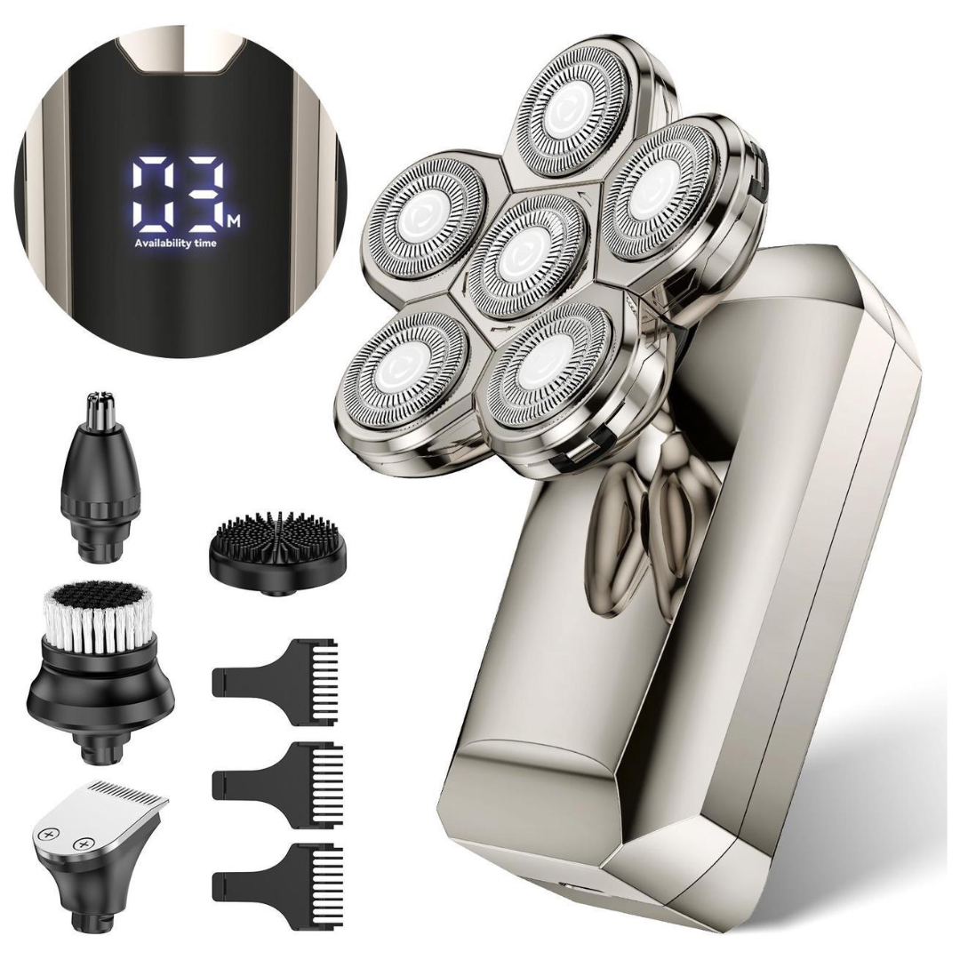 BABONIR 5-In-1 6D Floating Electric Razor With LED display