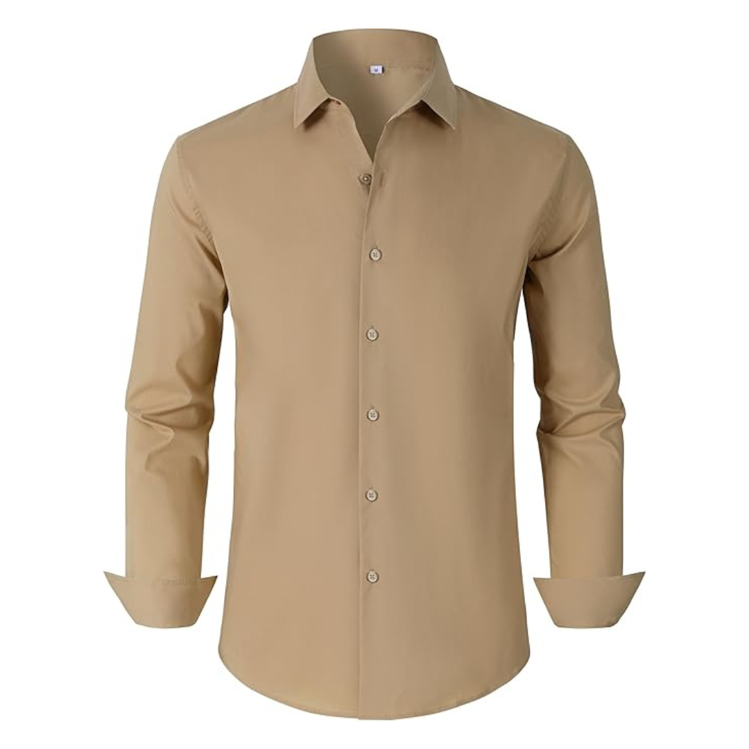 Men's Long Sleeve Wrinkle Free Button Down Dress Shirts