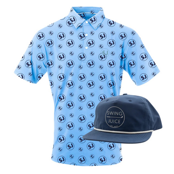 SwingJuice Men's Polo & Rope Hat Bundle