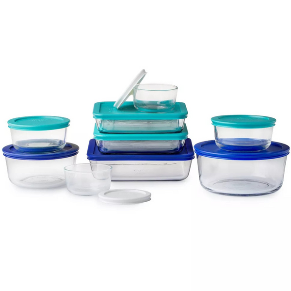 18-Piece Pyrex Simply Store Glass Storage Container Set