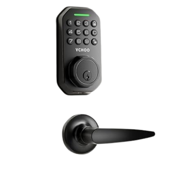 VCHOO Keyless Entry Door Lock Deadbolt With Handle Set Smart Locks