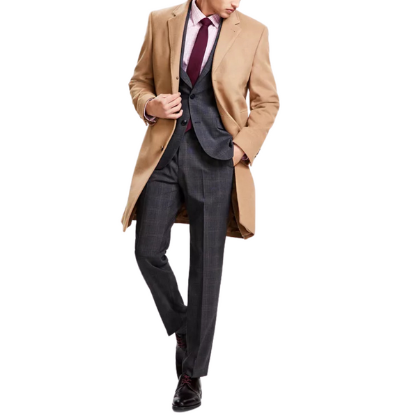 Michael Kors Men's Classic Fit Luxury Wool Cashmere Blend Overcoats