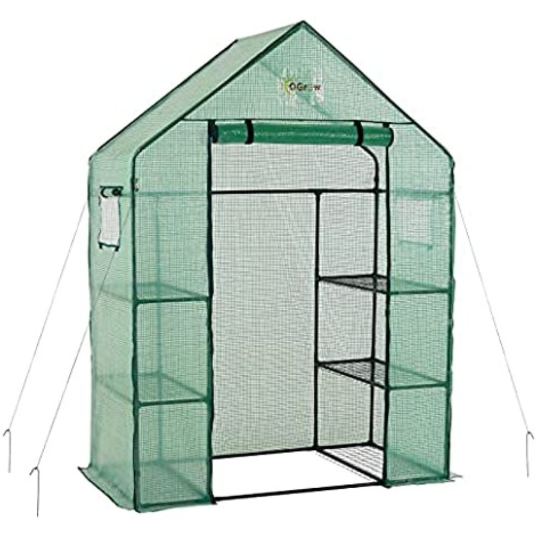 Machrus Ogrow Deluxe Walk-in 3 Tier, 6 Shelf Portable Greenhouse