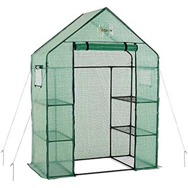 Machrus Ogrow Deluxe Walk-in 3 Tier, 6 Shelf Portable Greenhouse