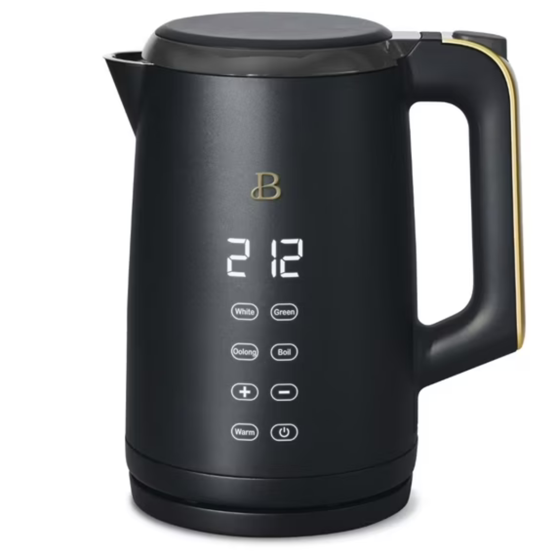 1.7-Liter 1500W Electric Kettle with One-Touch Activation (Black Sesame)