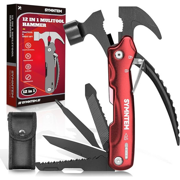 12-in-1 Compact and Portable Multitool Hammer