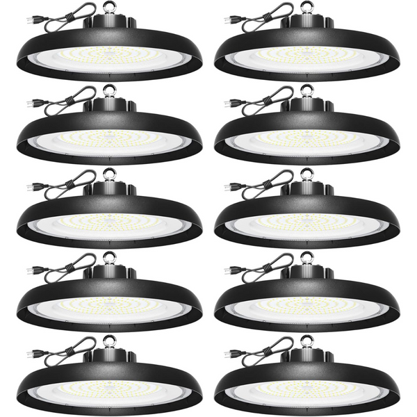 10-Pack 5000K Daylight 150W 22500LM UFO LED High Bay Lights