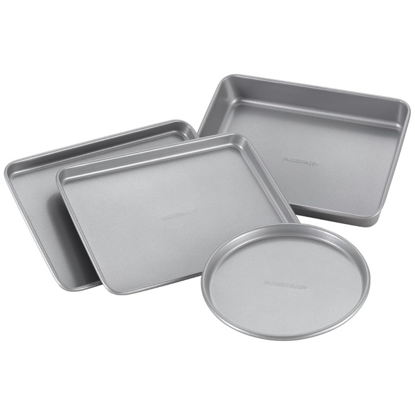 Farberware Bakeware 4 Piece Steel Nonstick Toaster Oven Pan Set