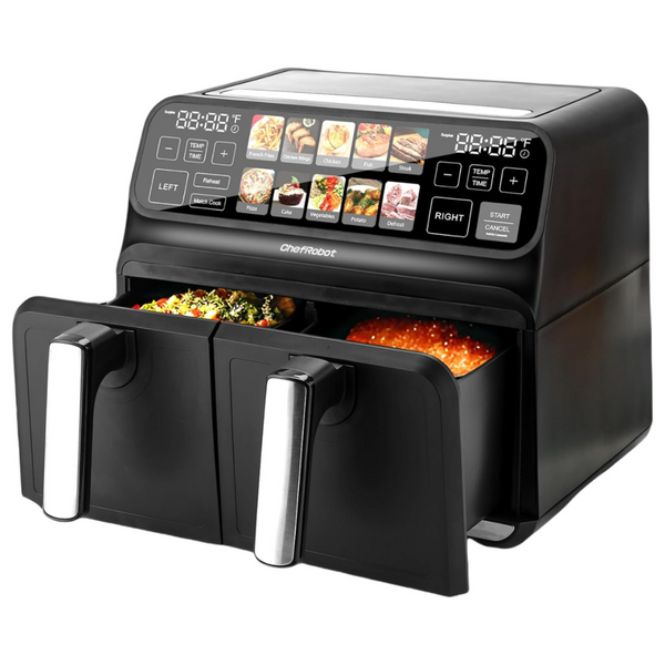 ChefRobot 8 Quart TFT Screen Dual Air Fryer