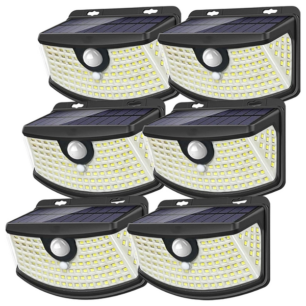 6-Pack Aootek IP65 Waterproof Solar Motion Sensor 120 LEDs Lights