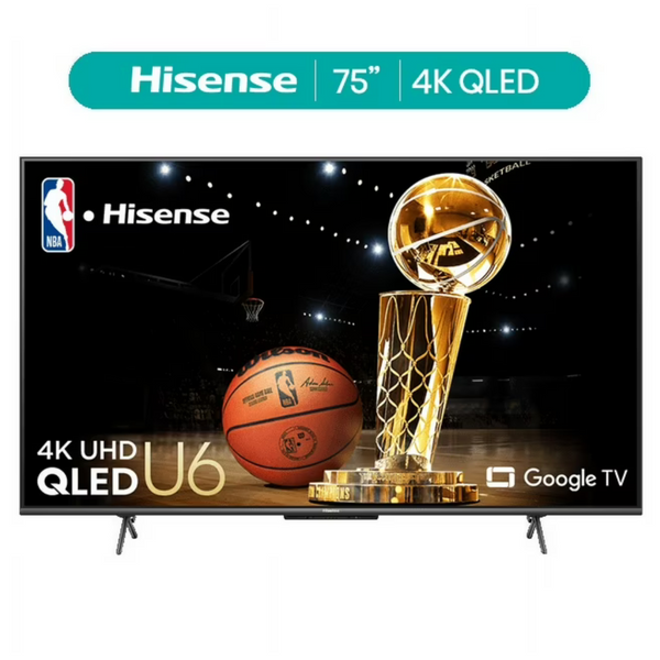 Hisense U6H Series 75" 4K Ultra HD Smart QLED Google TV