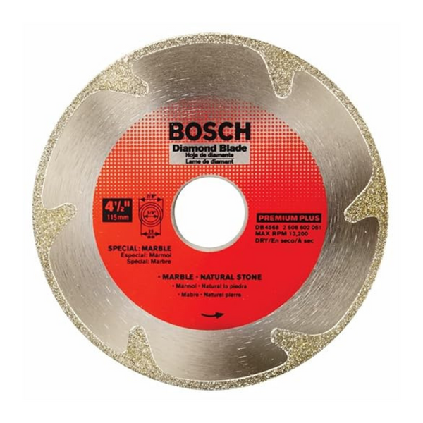 BOSCH 4-1/2" Premium Plus Continuous Rim Diamond Blade (DB4568)