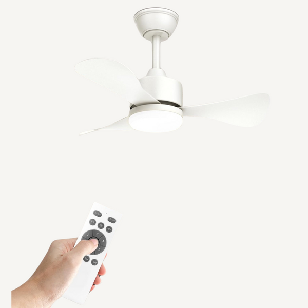 Hisummer 28'' Modern Bedroom Ceiling Fan With Light