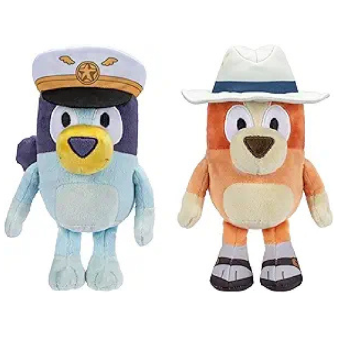 2-Pack Bluey Friends Captain And Holiday Bingo Plush Toys