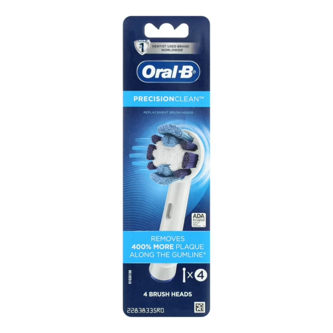 4-Count Oral-B Precision Clean Electric Toothbrush Replacement Heads