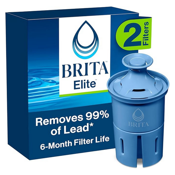 2-Count Brita Elite Water Filter Replacements For Pitchers And Dispensers