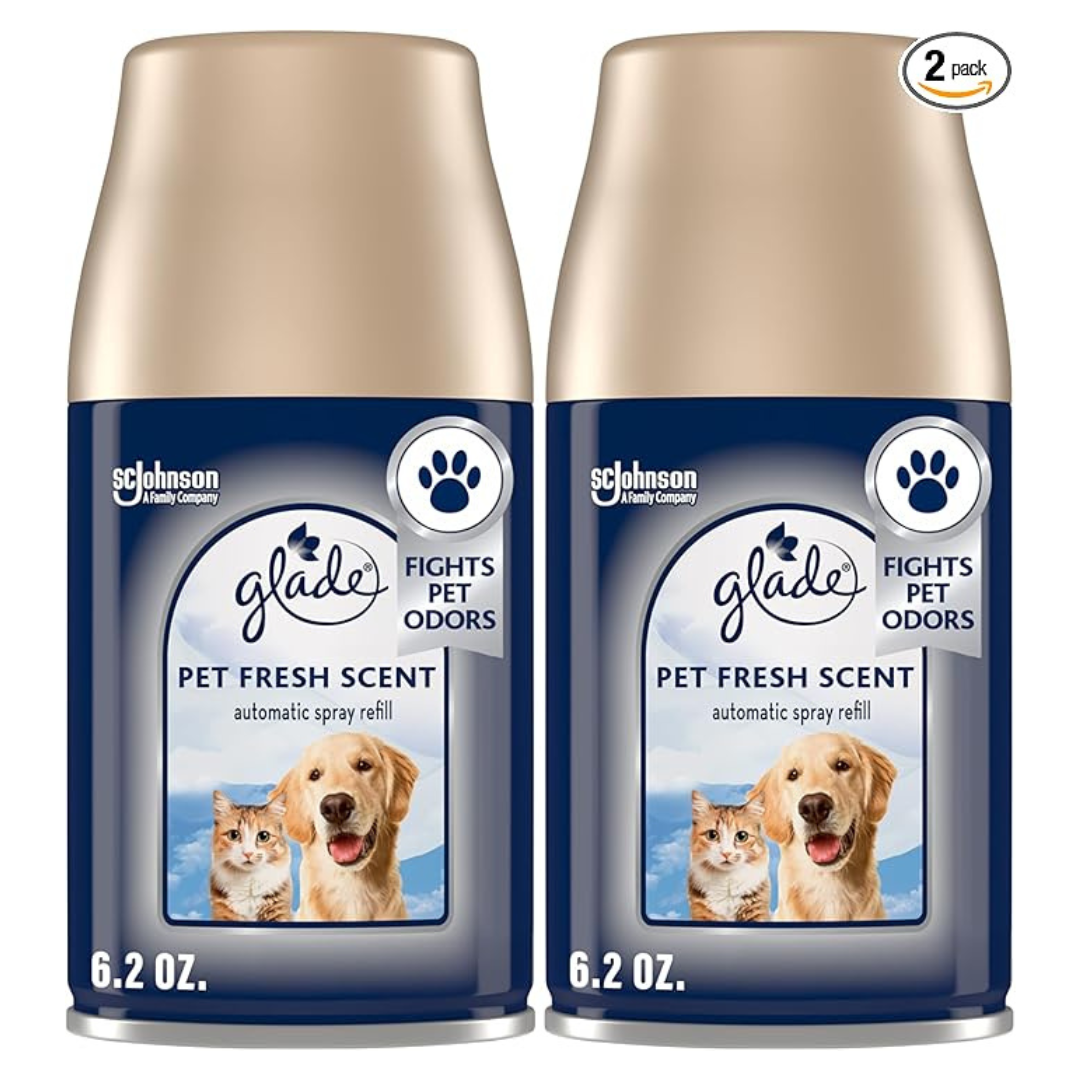 2-Count 6.2 Oz Glade Automatic Pet Fresh Scent Scented Air Freshener