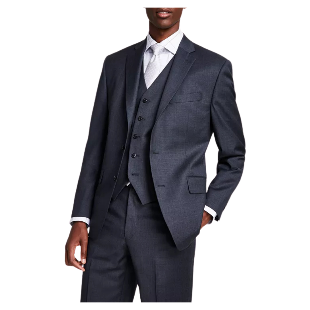 Michael Kors Men's Classic-Fit Wool-Blend Stretch Solid Suit Jacket